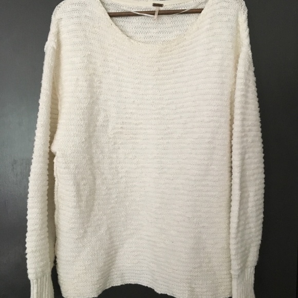 Free People Menace Sweater in Ivory XS - Picture 3 of 6